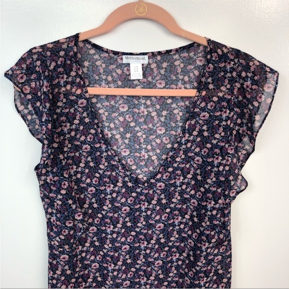 Motherhood Maternity | Floral Tie Back Blouse | Medium - Picture 3 of 7